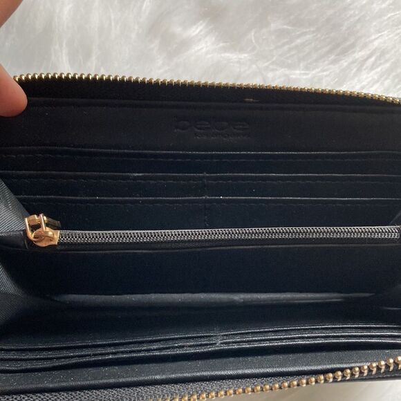 Bebe monogrammed Black Zippered Wallet - Picture 8 of 15